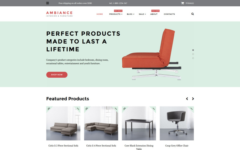 Ambiance Shopify téma
