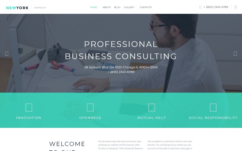 Business & Services Responsive WordPress Theme
