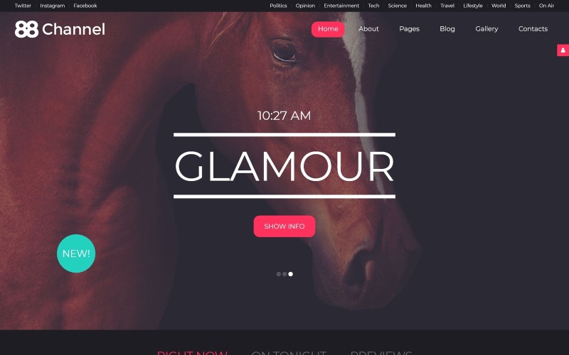 88 канальный шаблон joomla