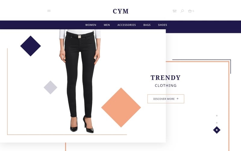CYM - Modello OpenCart per abbigliamento urbano