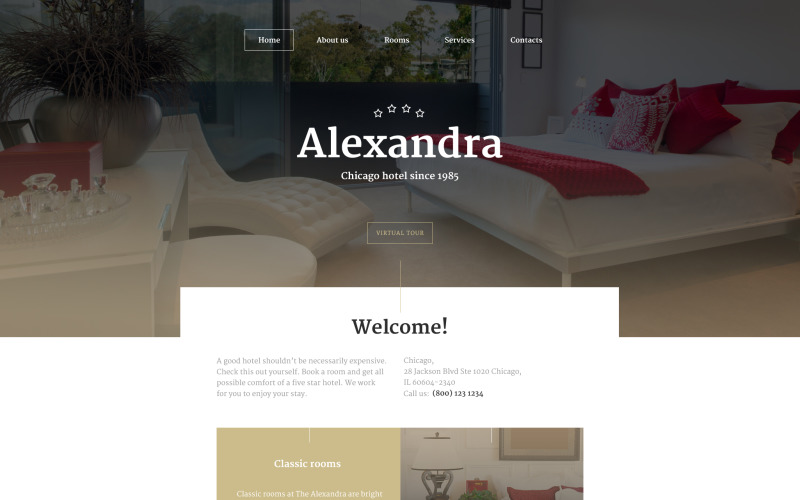 Modèle de site Web Aleksandra