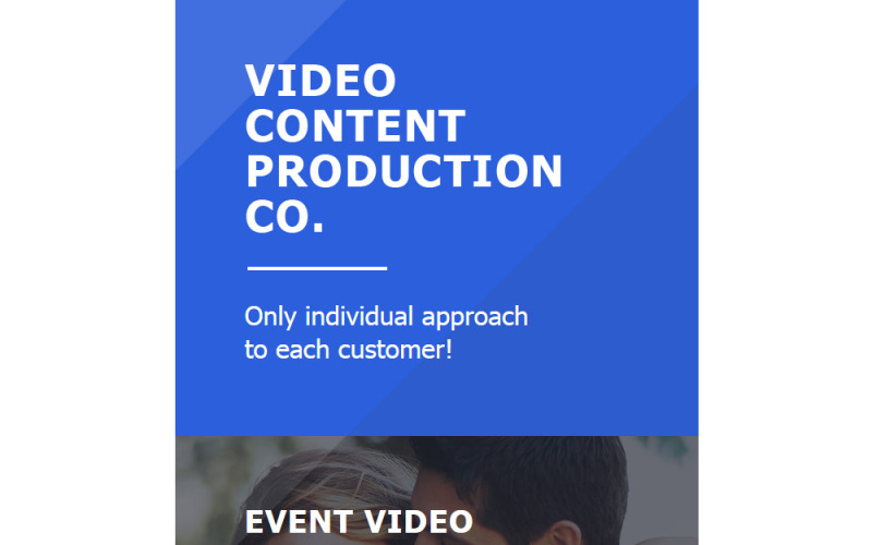 адаптивный шаблон информационного бюллетеня video lab