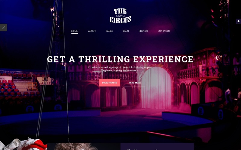 La plantilla Circus Joomla