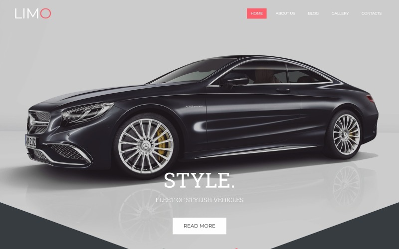 Limo - Modello di sito web per servizi di trasporto e trasferimento