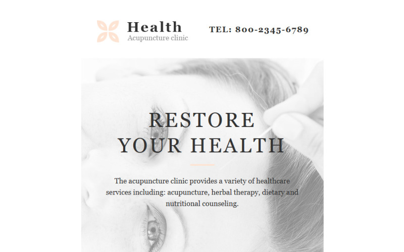 медицинский отзывчивый шаблон информационного бюллетеня