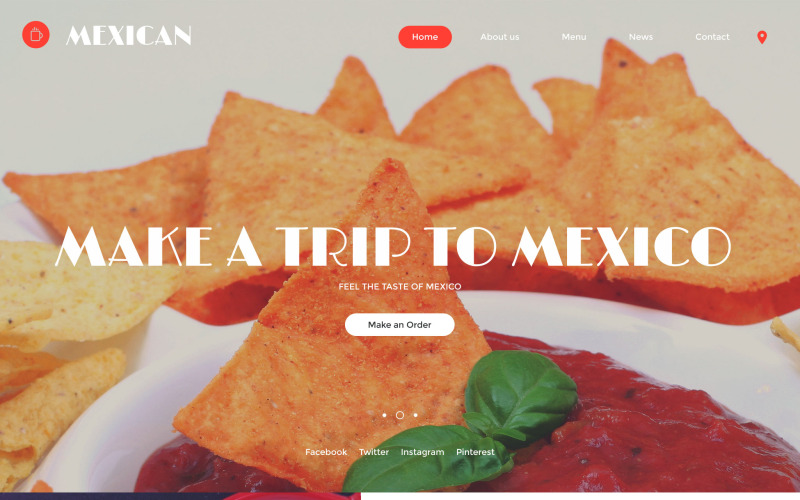 Mexikói weboldal sablon