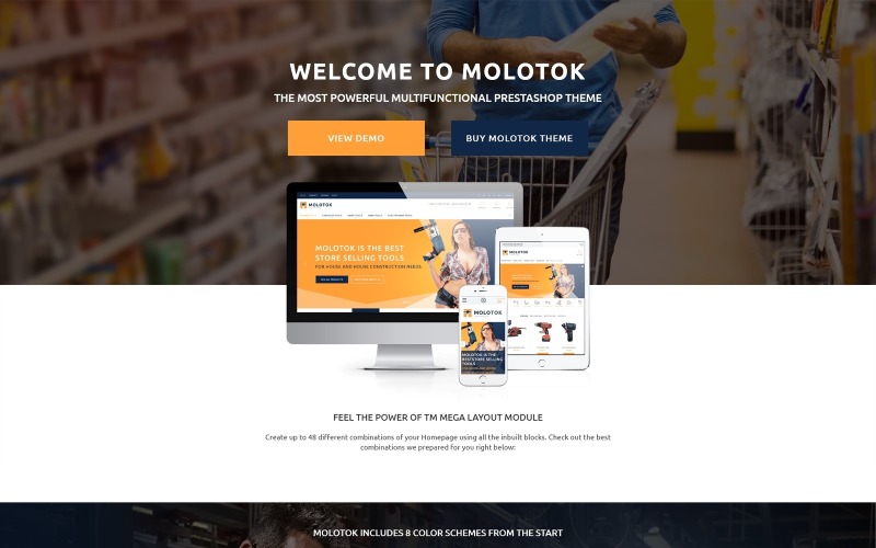 Molotok-硬件工具电子商务模板PrestaShop主题