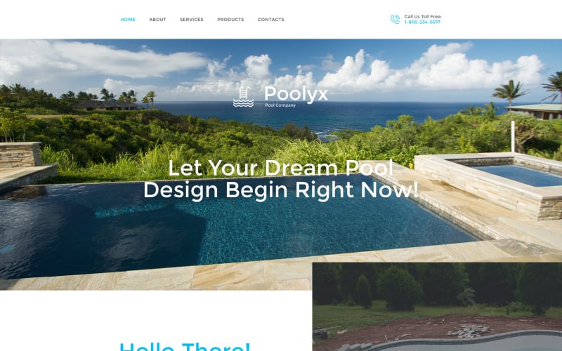 Poolix Website-Vorlage