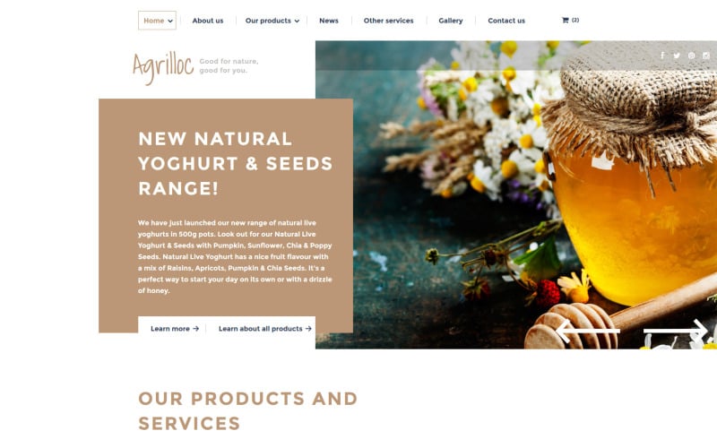 Agrilloc Website-Vorlage