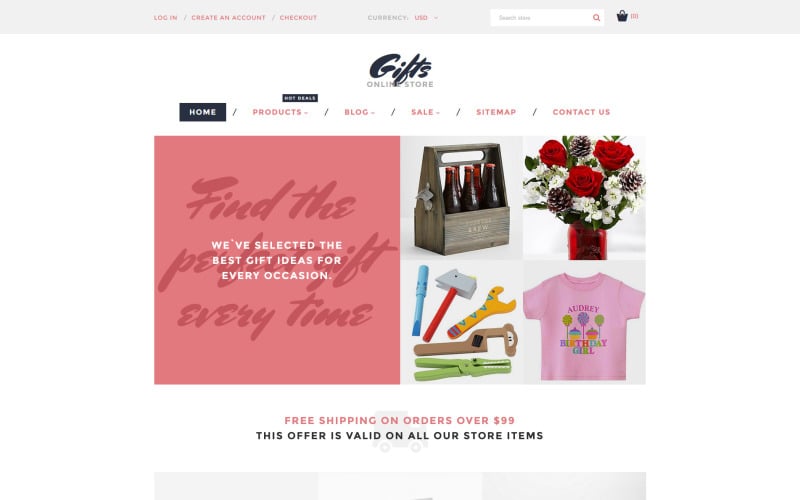 Gifts Online Store Shopify Theme