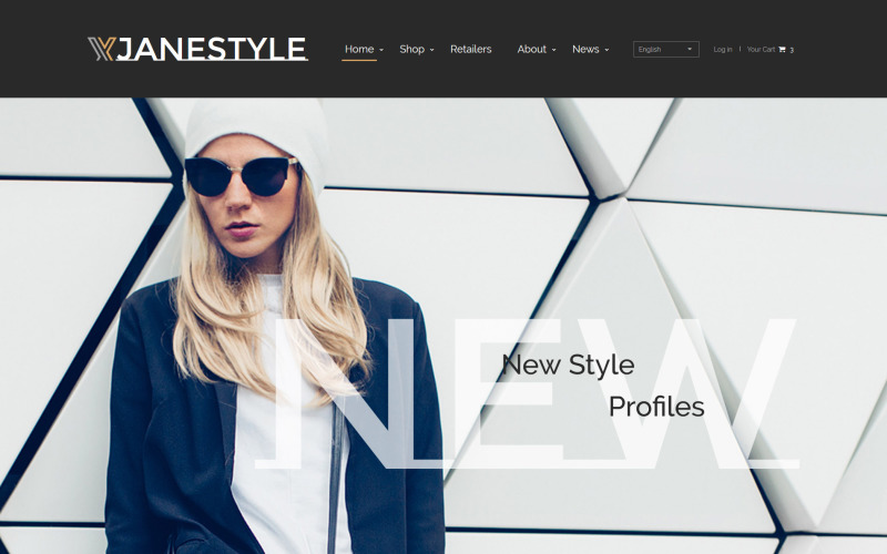 JaneStyle - шаблон сайта моды