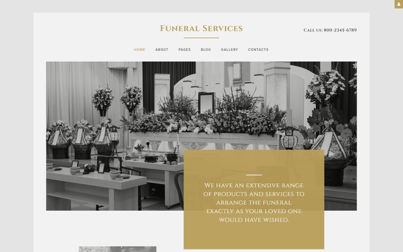 Joomla šablona Funeral Services