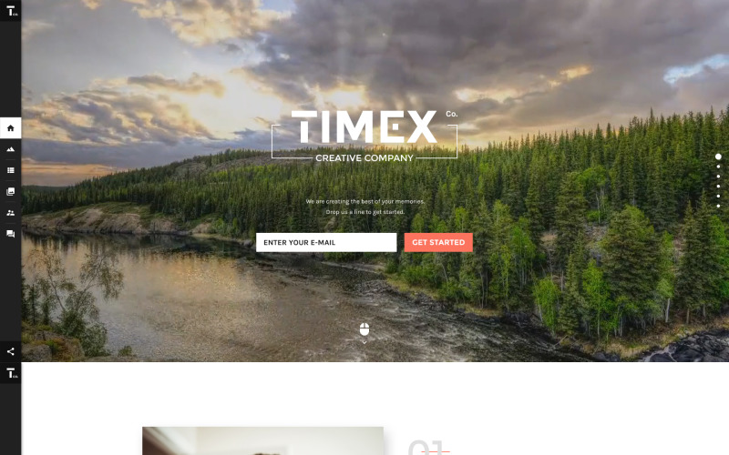 Modèle de site Web Timex