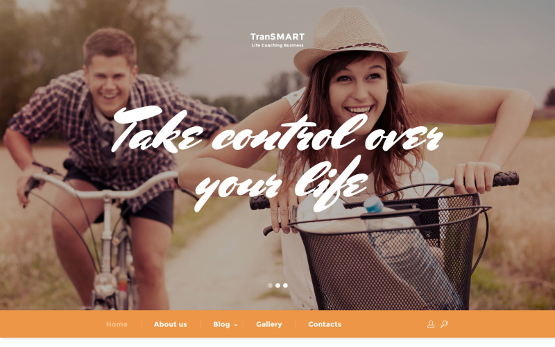 Modelo de site do Life Coach