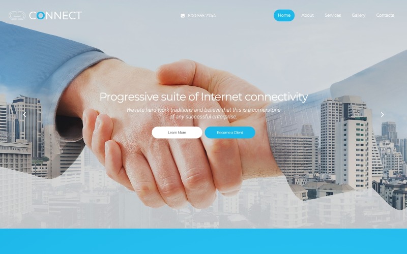 Modelo de site responsivo de ISP