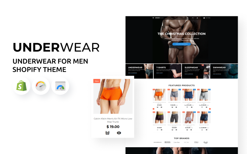 Underkläder för män Shopify Theme