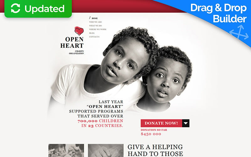 Charity Moto CMS 3 Template