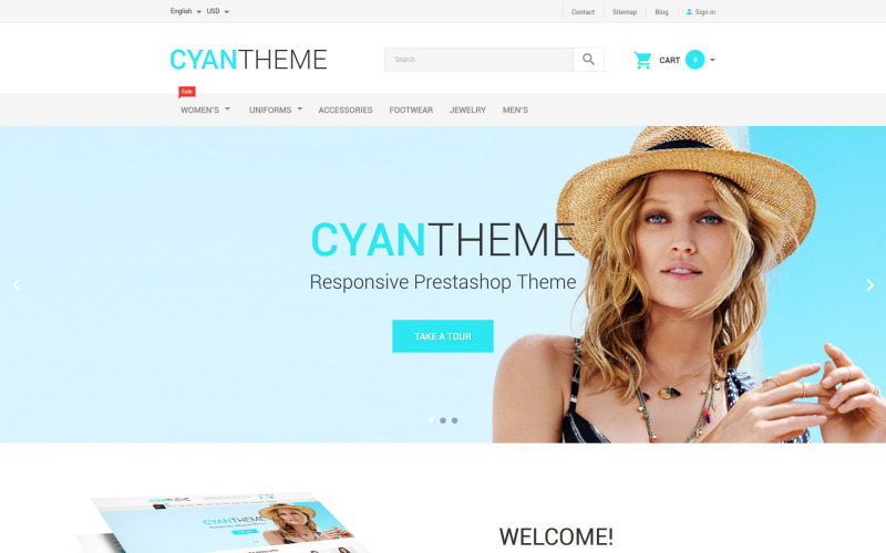 CyanTheme PrestaShop-thema