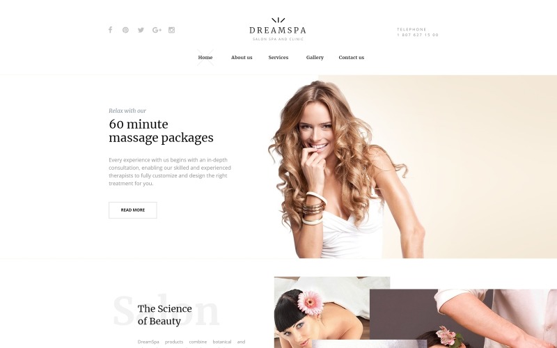 Dream Spa webová šablona