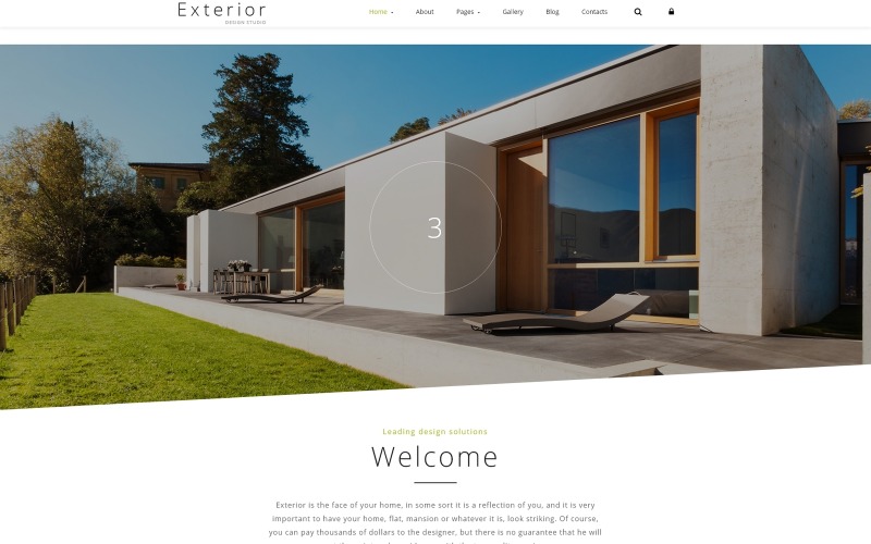 Exterieur Design Studio Joomla-sjabloon