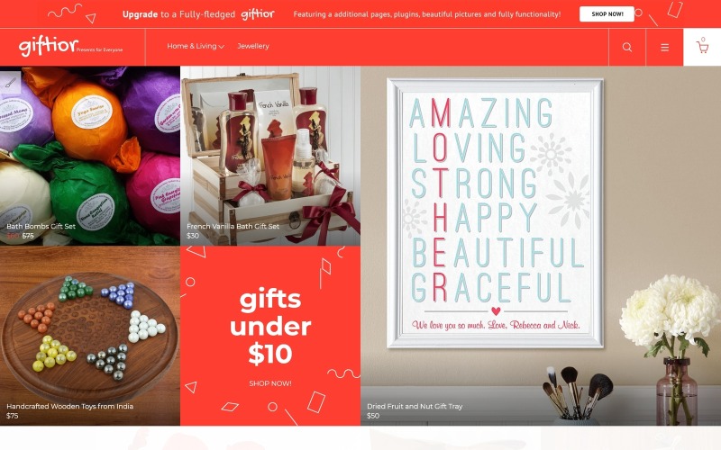 Giftior - Geschenkenwinkel Creatieve gratis opencart-sjabloon met meerdere pagina's