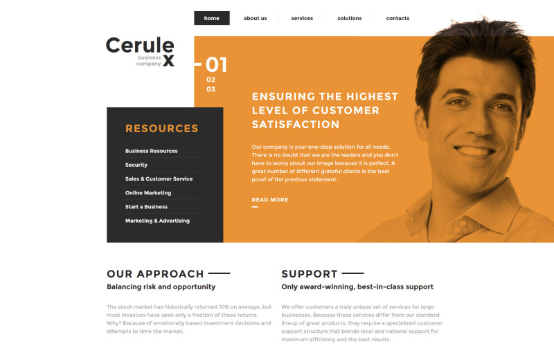 Modèle de site Web Cerulex