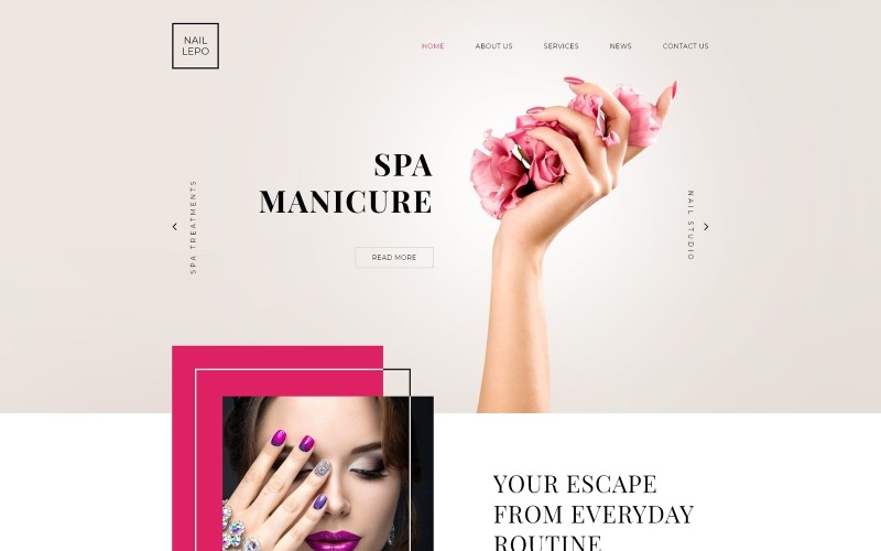 Nagel Lepo Website-sjabloon
