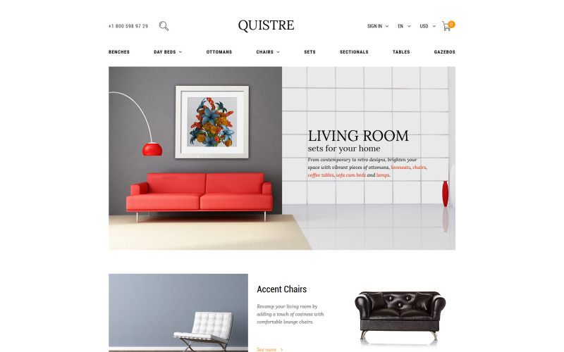 Quistre - Interieur PrestaShop-thema