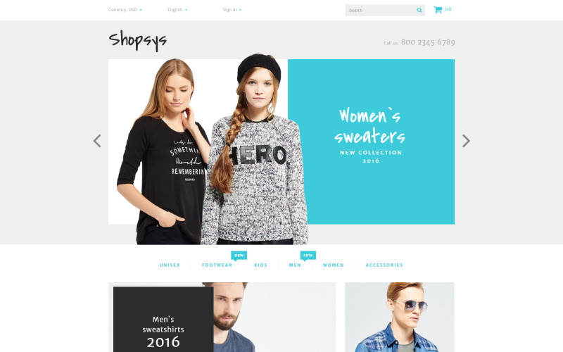 Shopsys - Tema da PrestaShop de roupas da moda