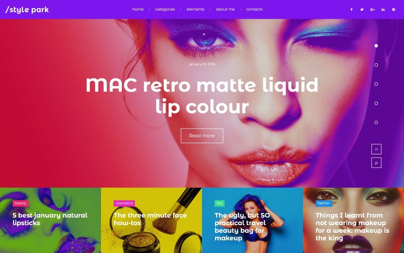 мода блог wordpress тема