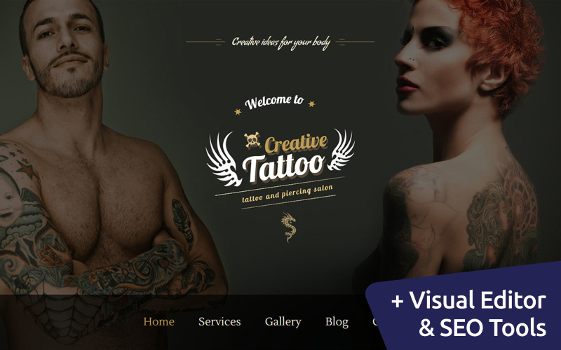 Tattoo & Piercing Moto CMS 3-mall