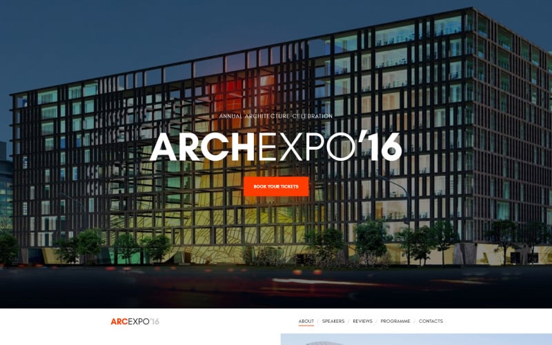 Arch Expo Website sjabloon