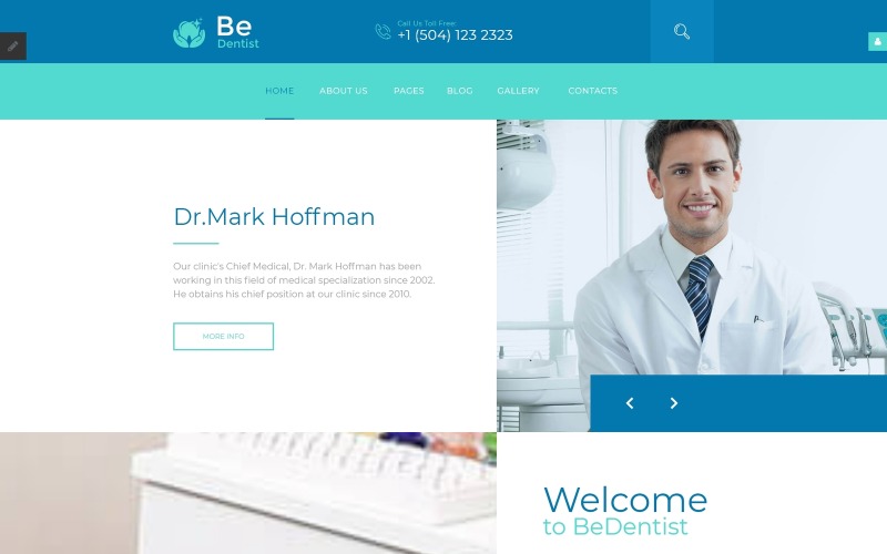 BeDentist - стоматологічна клініка Joomla шаблон