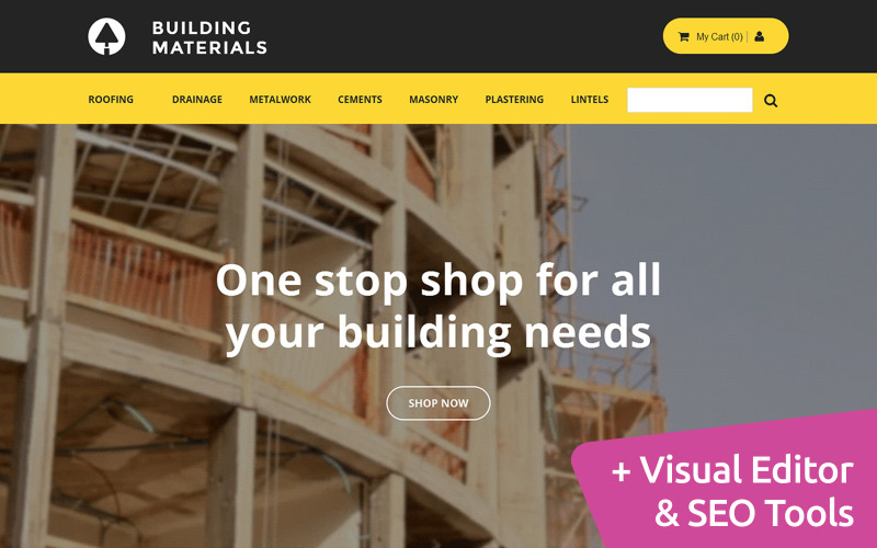 строительные материалы motocms шаблон электронной коммерции