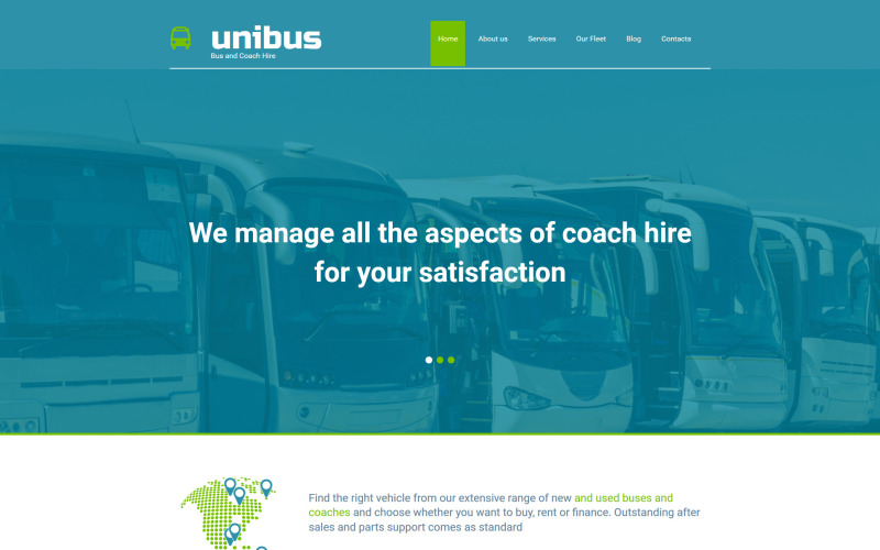 автобусная компания moto cms 3 шаблон