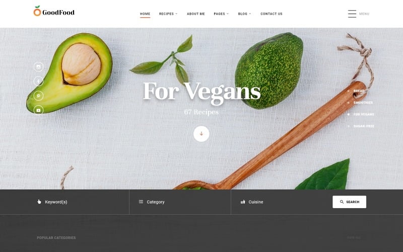 GoodFood - Modelo de site HTML5 de várias páginas do Restaurant Clean