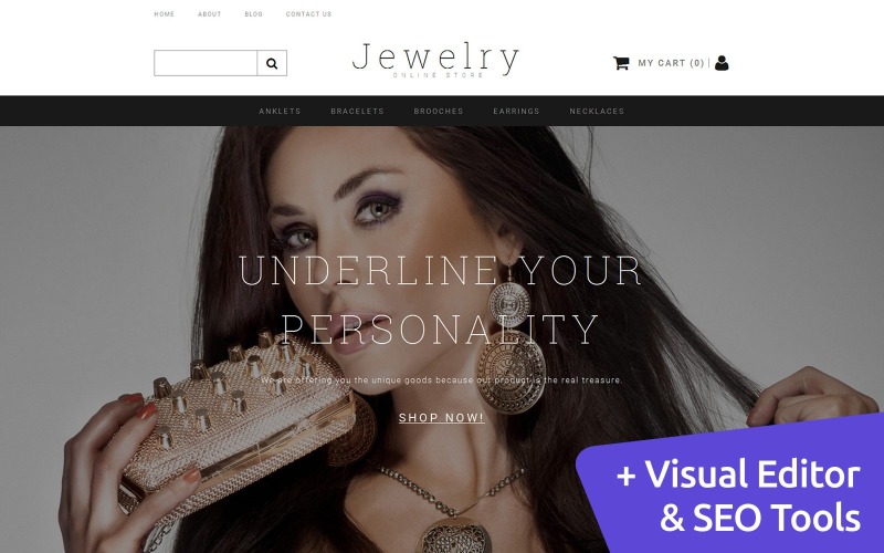 шаблон электронной коммерции ювелирного магазина motocms