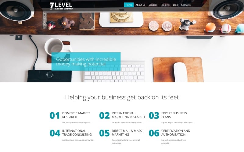 7 Level WordPress Theme