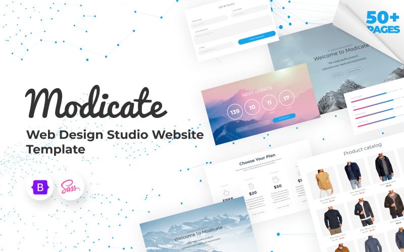 Modicate - Web Design Studio Website Template