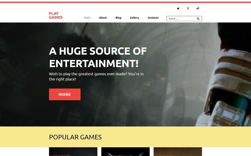 Play Games WordPress Theme