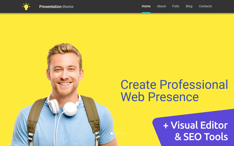 презентация moto cms 3 шаблон