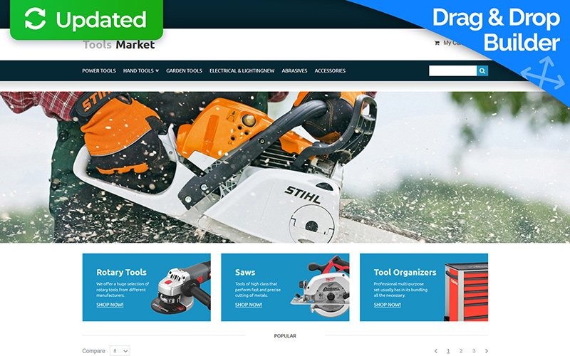 инструменты и оборудование motocms шаблон электронной коммерции
