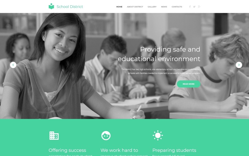 Education Responsive Website-Vorlage