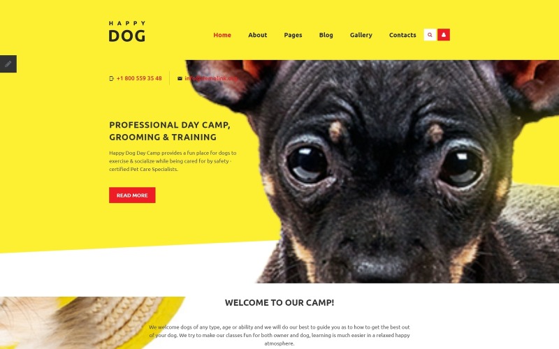 шаблон happy dog joomla