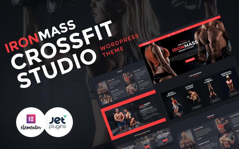 тренажерный зал фитнес & бодибилдинг wordpress тема
