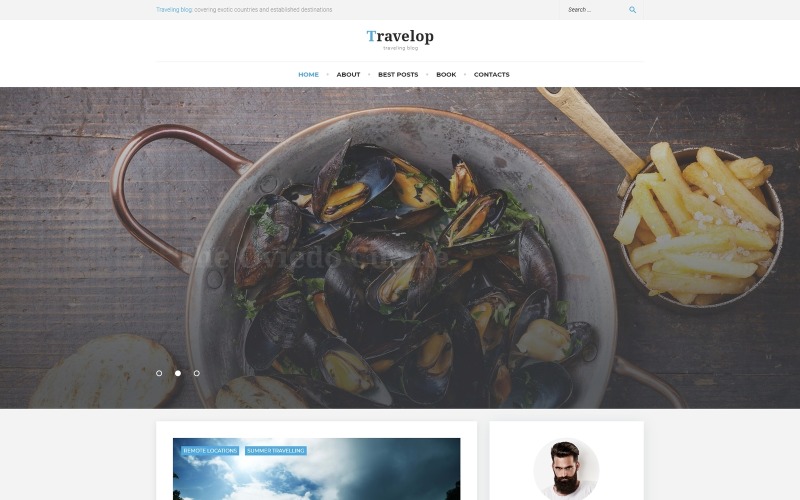 Travelop - WordPress téma Cestování po blogu