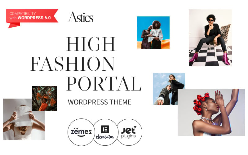 Astics - Tema de WordPress para el portal de alta moda