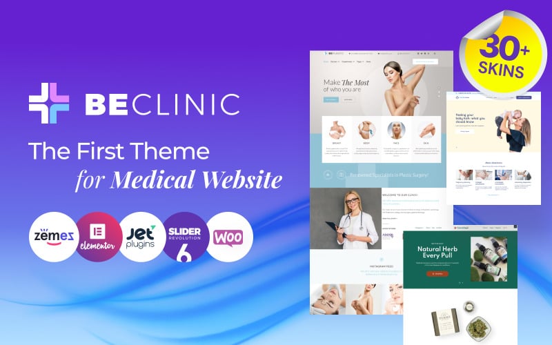 BeClinic - Tema de WordPress de limpieza médica multipropósito