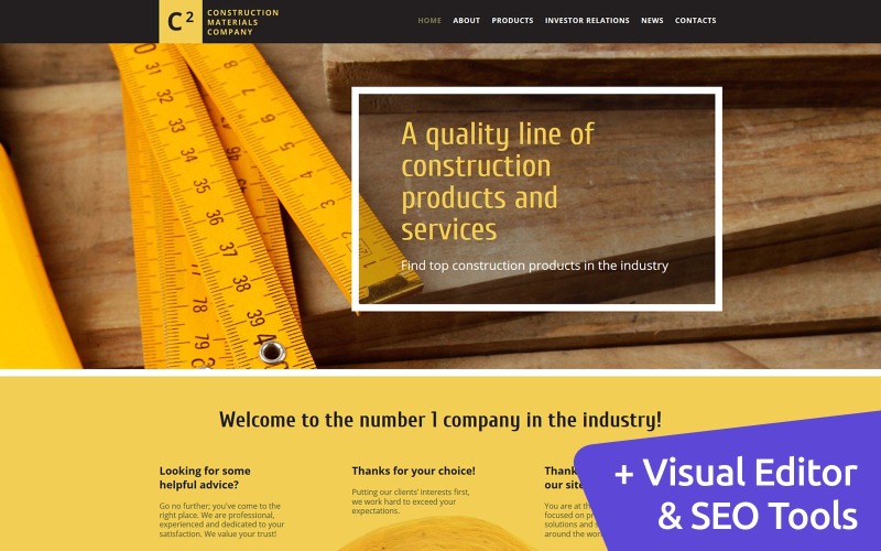 компания строительных материалов moto cms 3 шаблон