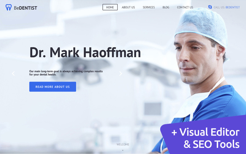 шаблон dentist moto cms 3